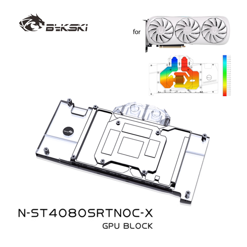 Rtx 4080 Water Cooling Block - Bykski N-ST4080SRTNOC-X GPU Bloğu ZOTAC RTX