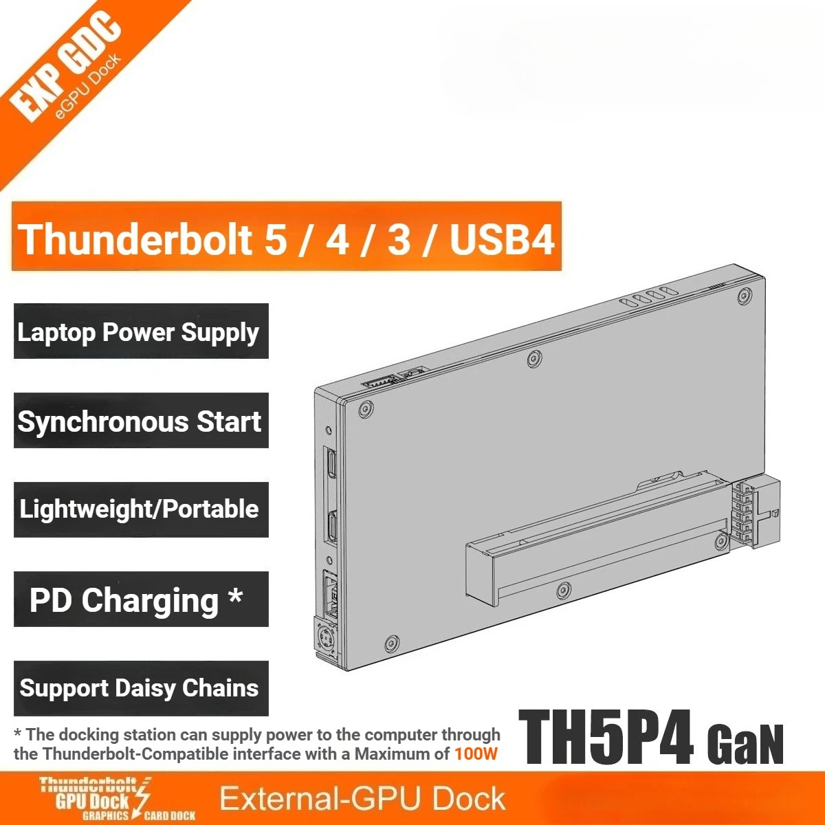 Geliştirilmiş TH5P4GaN Dizüstü - Gpu External Dock Egpu Thunderbolt 4 incelemesi ve fiyatı